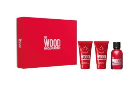 Women s Perfume Set Dsquared2 Red Wood 3 Pieces Online now