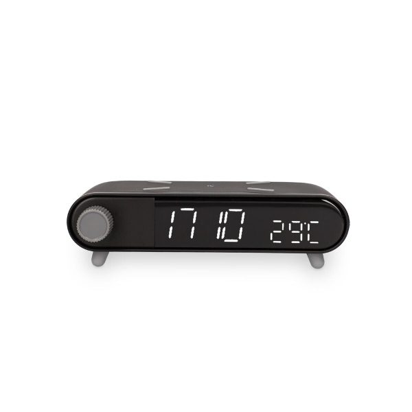 Alarm Clock KSIX Wireless loading Black Supply