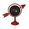 Table clock Versa Maroon Complete arrow Metal (23 x 16 x 8 cm) Online Sale