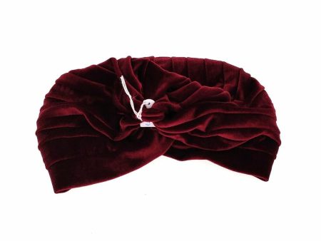 Hat Araban Velvet Folding Maroon on Sale