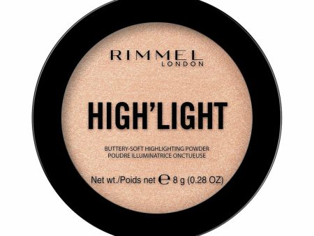 Compact Bronzing Powders High Light  Rimmel London 99350066694 Nº 002 Candleit 8 g For Sale