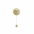 Wall Clock DKD Home Decor Golden Iron Plastic Pendulum 22 x 5,5 x 60 cm For Sale