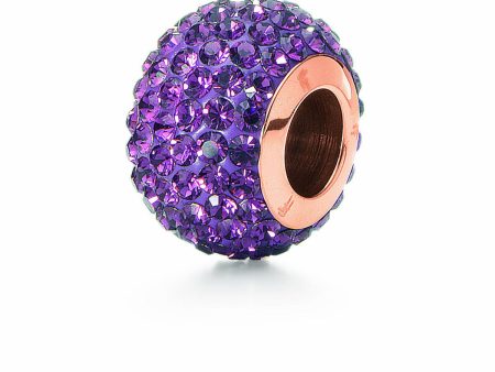 Ladies  Beads Folli Follie 3P0T023RX Purple 1 cm Hot on Sale