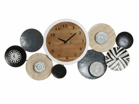 Wall Clock DKD Home Decor Metal Wood (105.4 x 6.5 x 51.5 cm) Sale