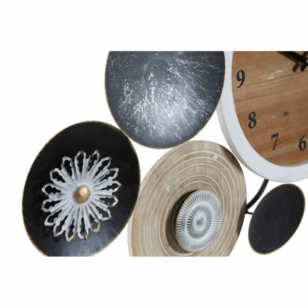 Wall Clock DKD Home Decor Metal Wood (105.4 x 6.5 x 51.5 cm) Sale