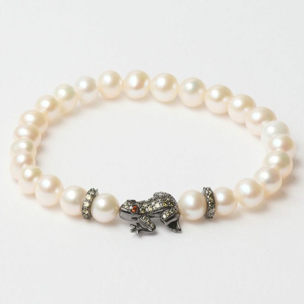 Ladies  Bracelet Lancaster JLA-BR-FROG-3-WH 16 mm For Sale