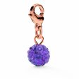 Ladies  Beads Folli Follie 3P0T026RX Purple 1 cm For Sale