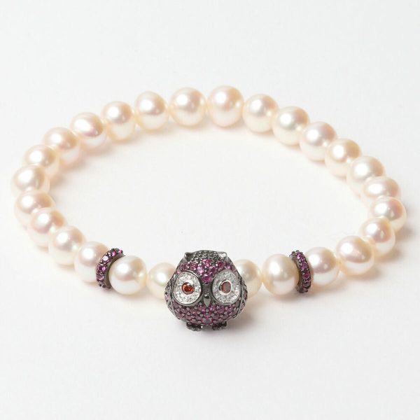 Ladies  Bracelet Lancaster JLA-BR-OWL-5-WH 16 mm Cheap