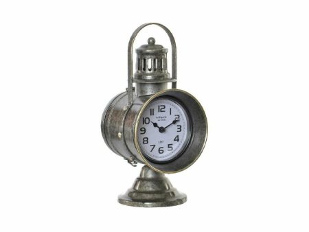 Table clock DKD Home Decor 13,3 x 18 x 28,5 cm Crystal Grey Iron Cheap