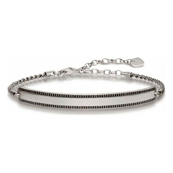 Unisex Bracelet Thomas Sabo LBA0009-643-11 Silver Black 19 cm 15-18 cm Online Sale