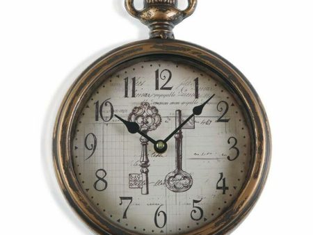 Wall Clock Versa Keys Metal (28 x 5 x 22 cm) Online now